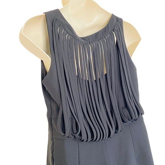 Target Limited Edition Sexy Back Strip Accent Sheath LBD Knee Length Dress Sz 14 - Picture 2 of 13